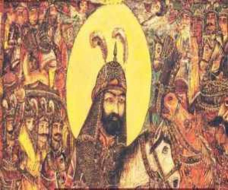  قدیمی&zwnj;ترین پرده درویشی عاشورا در کاخ گلستان رونمایی شد