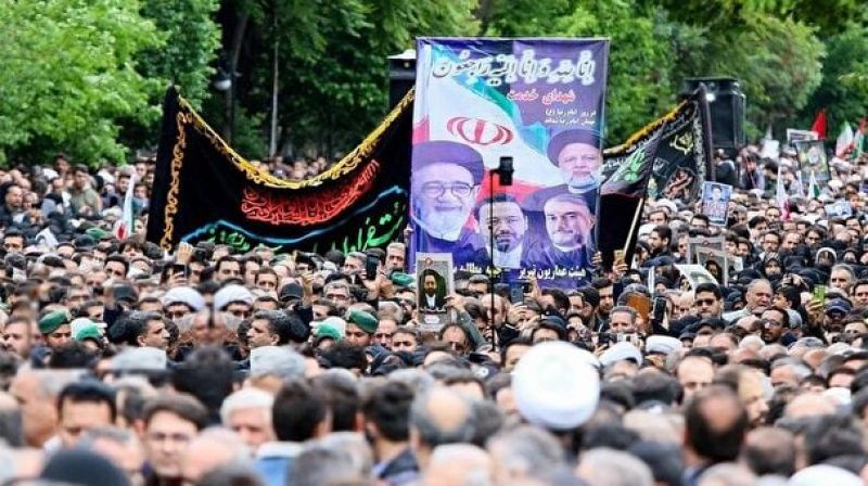 آغاز مراسم وداع و تشییع پیکر شهید آیت الله آل هاشم در تبریز 
