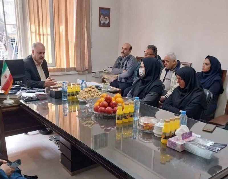دیدار مدیر بهزیستی تهران با کارکنان مرکز حر