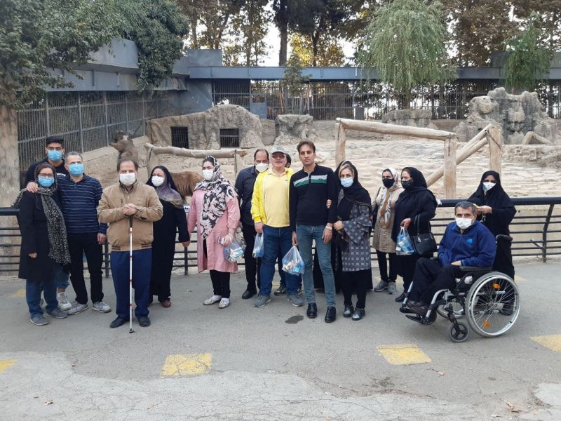 بازدید نابینایان از مجموعه تفریحی ارم 