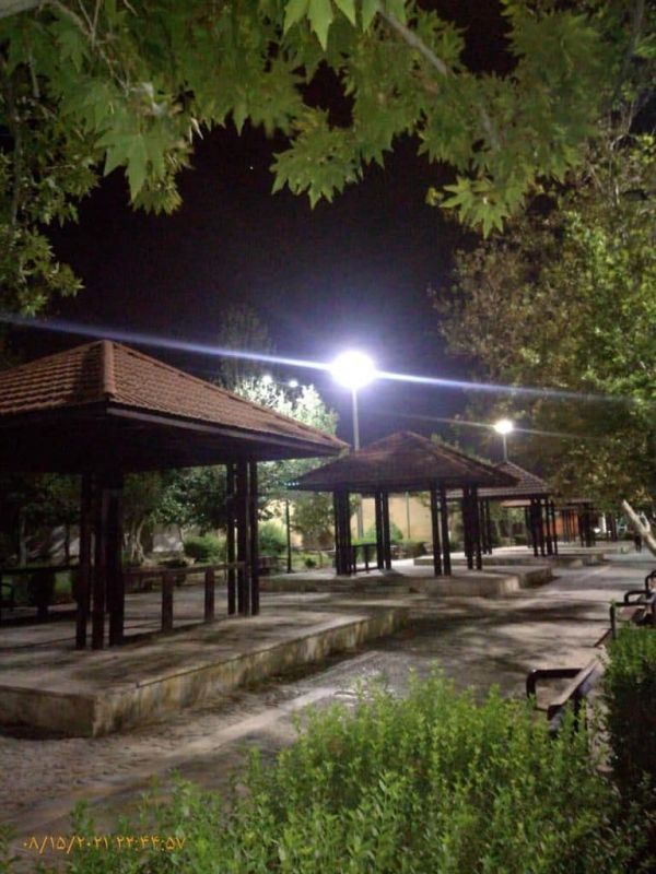 ارتقای روشنایی بوستان به منظور از بینبردن فضاهای بیدفاع شهری در قلب طهران
