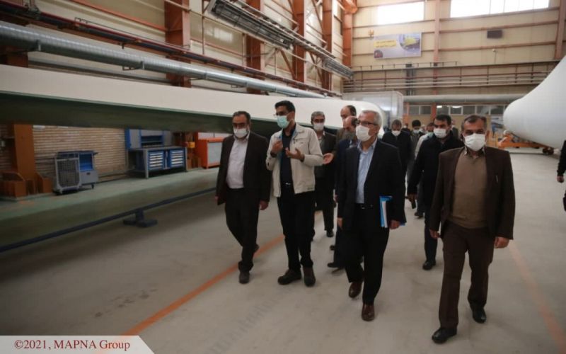 بازدید مدیرعامل ساتبا از کارخانه تولید توربین بادی مپنا