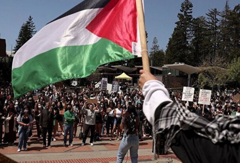 ادامه خیزش دانشگاهیان در حمایت از فلسطین